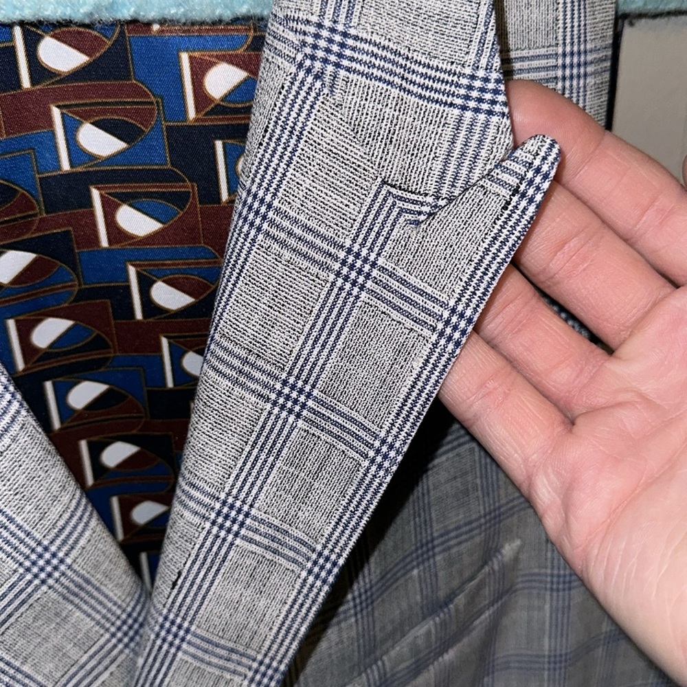 Murano Double Breasted Peak Lapels Vest Suit Seperate - Picture 4 of 5